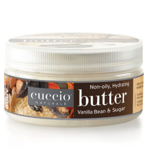 Butter de vainilla y azucar 113g - Cuccio Naturale Crema ultrahidratante, renovadora, suavizante y perfumada. Hidratación profunda para la reparación de la piel seca. Ingredientes naturales.