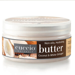 Butter de coco y jengibre blanco 113g - Cuccio Naturale Crema ultrahidratante, renovadora, suavizante y perfumada. Hidratación profunda para la reparación de la piel seca. Ingredientes naturales.