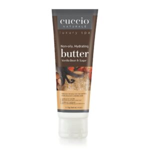 Butter de vainilla y azucar 113g - Cuccio Naturale Crema ultrahidratante, renovadora, suavizante y perfumada. Hidratación profunda para la reparación de la piel seca. Ingredientes naturales.