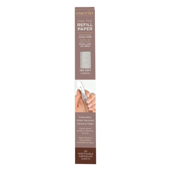 Refil lima de manicure gramaje 180 Cuccio 50 unidades