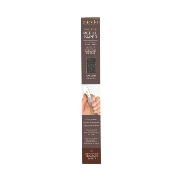 Refil  lima de manicure gramaje 100 Cuccio 50 unidades