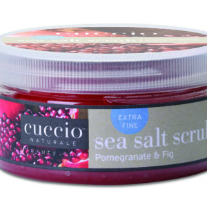 Exfoliante de sal marina Cuccio Naturale - Nutre y exfolia para eliminar las células muertas de la piel - Deja la piel tersa, radiante y con un aspecto juvenil - Hidrata profundamente - Exfoliante Sea salt granada e higo - 237 ml